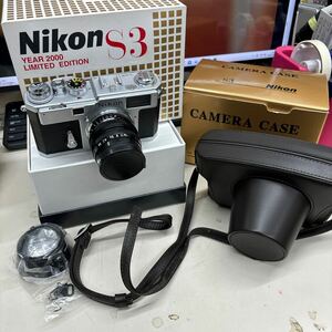 K346【未使用】Nikon ニコンS3 2000リミテットエディション　ケース付き