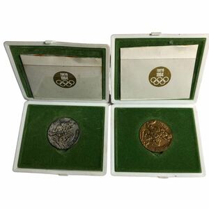 【1円】1964年 東京オリンピック 公式記念メダル2点セット銀メダル 銅メダル
