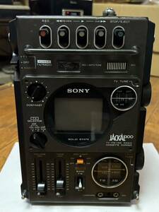 SONY ソニー TV-FM/AM RECEIVER CASSETTE CORDERラジオカセット JACKAL FX-300 中古。1976年製。通電確認済み。現状品。