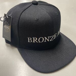 ブロンズエイジ BRONZE AGE ベニス アンダーグラウンド スケートボーディング キャップ 帽子 CAP 黒 ブラック 未使用 ロゴ 文字 刺繍