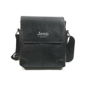 送料込1円～ Jeep ミニショルダーバッグ 199 メンズ ブラック コンパクト