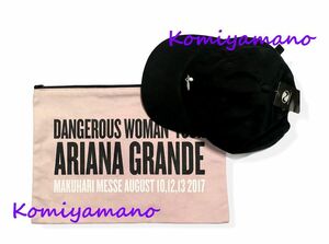 アリアナ・グランデ DANGEROUS WOMAN TOUR 日本公演限定ＶＩＰチケット 非売品グッズ キャップ クラッチバッグ Ariana Grande 帽子
