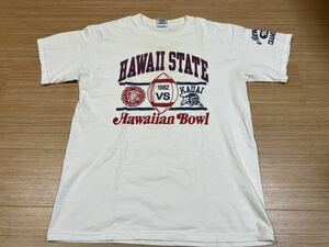 古着 HAWAII STATE 1982 Hawaiian Bowl 1982 ハワイ フットボール Tシャツ M