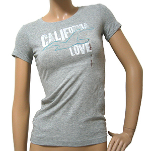 HOLLISTER　print Tshirt h-48／ホリスター　レディース　プリント　半袖Ｔシャツ　グレー/ホワイト/ネイビー　Ｓサイズ　 h-48