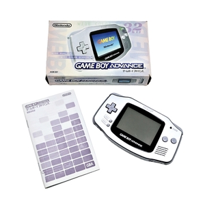 Nintendo GAMEBOY ADVANCE AGB-001 任天堂 ゲームボーイアドバンス シルバー 取扱説明書 箱付き 004FUZFI36