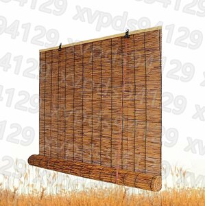 180x200cm木製カーテンローラーブラインド 竹ロールスクリーン 竹すだれすだれ おしゃれ 室内 カーテン 屋外取り付け簡単 遮光 通気性