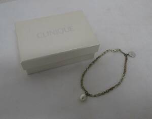 CLINIQUE クリニーク シルバー925 パール付きブレスレット アクセサリー