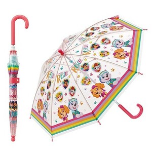 パウパトロール レスキュー ビニール傘 40cm 17943 パウパト 傘 ピンク 雨具 手開き 幼児 女の子 キャラクター グッズ PAWPATROL
