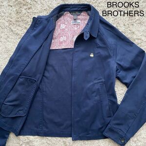 極美品●Lサイズ●BROOKS BROTHERS ブルックスブラザーズ ブルゾン ジャケット スウィングトップ ネイビー メンズ 胸ロゴ アウター 春物 