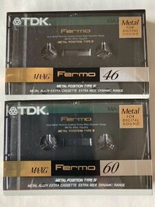 【未開封未使用品】 TDK メタルカセットテープ MA-XG Fermo 46 / 60 2本セット