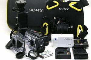 美品 オプション付属品多数あり SONY ソニー ウエアラブルカメラ アクションカム 4K+空間光学ブレ補正搭載 FDR-X3000R ライブビュー