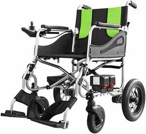 電動車椅子 超軽量スタイル、ポータブル折りたたみ式/範囲 20Km 荷重100kg 360°ジョイスティック 高齢者および障害者向け