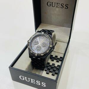 GUESS STEEL ゲス 10ATM 10気圧 防水 195191G1 クォーツ 電池式 腕時計 メンズ 男性用 ステンレス製 スクリュータイプ 1567