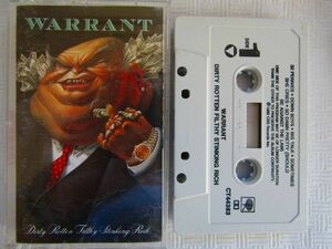 【再生確認済US盤カセット】Warrant /Dirty Rotten Filthy Stinking Rich (1989) ウォレント『マネー・ゲーム』