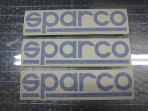 未使用・長期保管品☆Sparco スパルコ　転写式ステッカー三枚組　縦54mm × 横205ｍｍ ☆