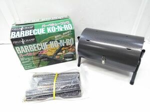 ♪未使用 FIELD CHAMP バーベキューコンロ　AG-3939 ツインバーベキューコンロ BBQ アウトドア キャンプ A042316A @140♪