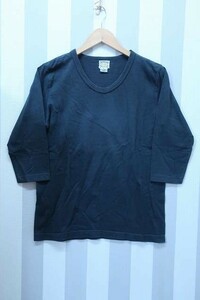 2-0859A/ドゥニーム 7分袖VネックTシャツ 日本製 DENIME 送料200円