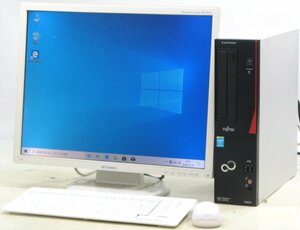 富士通 ESPRIMO D582/Ｇ FMVD04004 ■ 20インチ 液晶セット ■ Pentium-G2020/DVDROM/省スペース/Windows10 デスクトップ