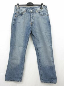 超美品 【エヴィス エビス EVISU】 ストレートデニムパンツ ジーンズ (メンズ) size32 薄いインディゴ系 5ポケット ■28MPA0564■