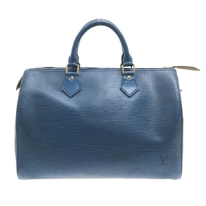 ルイヴィトン LOUIS VUITTON ハンドバッグ M43005 スピーディ30 レザー（LVロゴの刻印入り） トレドブルー VI1922 バッグ エピ