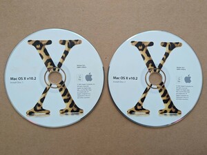 Apple Mac OS X 10.2 インストールディスク 2枚組