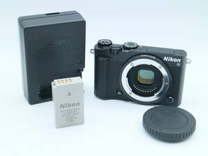 c5030 動作確認済み Nikon 1 J5 ブラック ミラーレス一眼 デジタルカメラ MH-31 EN-EL24 バッテリー 充電器付き ニコン