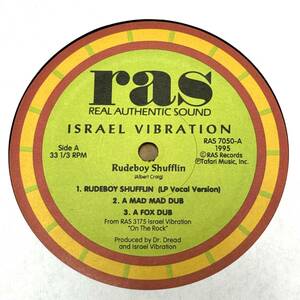 【12inchレコード】Israel Vibration「RUDEBOY SHUFFLIN」