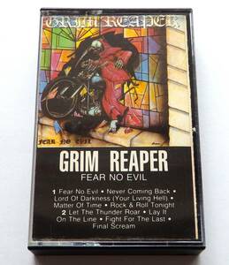 【1985年USオリジナル/希少カセットテープ/再生状態良好】 GRIM REAPER / Fear No Evil