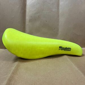 希少色 Selle Italia Mundialita オールドサドル ネオンイエロー 蛍光 黄色 / Muudialita 定番 OLD MTB クロモリロードにも Rolls