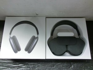 T【A4-68】【80サイズ】▲Apple AirPods Max ヘッドホン スペースグレイ A2096/通電可/※動作未確認