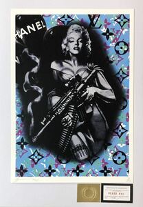 DEATH NYC アートポスター 世界限定100枚 ポップアート マリリンモンロー Marilyn Monroe バンクシー ヴィトン スナイパー 現代アート 