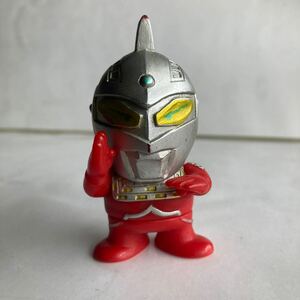 ■昭和レトロ 1988年 バンダイ ウルトラマン倶楽部 ウルトラセブン ソフビ 人形 フィギュア当時物2a■検消しゴム昔グリコ古い超合金