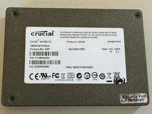 CRUCIAL SSD 128GB【動作確認済み】1642