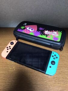 ジャンク品 任天堂 Nintendo Switch(ニンテンドースイッチ) 本体 & スプラトゥーン2ケース セット 初期化済 