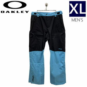 ● OAKLEY TNP LINED SHELL PNT 2. BLACK BRIGHT BLUE XLサイズ メンズ スノーボード スキー パンツ PANT 23-24 日本正規品
