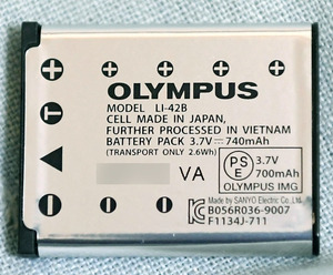 新品 日本語 Olympus オリンパス 純正 LI-42B バッテリー