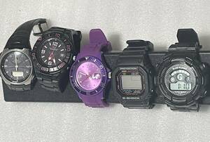 腕時計 スポーツウォッチx5 ジャンク まとめ Ice Watch アイスウォッチ CASIO カシオ Gショック Shock Wave ソーラー 検) SEIKO ORIENT