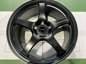 即納 4本セット 新品 軽量 クロススピードCR5 ブラック 18インチ 8.5J+50 5-114.3 インプレッサ WRX STI レヴォーグ