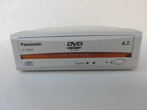 Panasonic製 SCSI外付け DVD-RAMドライブ LF-D200J (中古DVD-RAM1枚、ターミネーター、ACアダプター等付属)