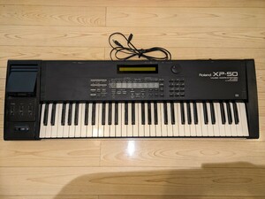 【中古】Roland ローランド XP-50 シンセサイザー MUSIC WORKSTATION 通電確認済み 他未確認 ジャンク品 ミュージックワークステーション