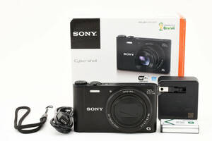 【動作品】超人気 ソニー SONY DSC-WX350 ブラック　元箱・付属多数