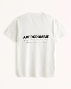 アバクロ Abercrombie&Fitch半袖Tシャツtx051ホワイト