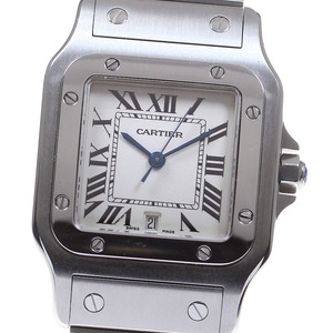 カルティエ CARTIER W20060D6 サントスガルベ LM デイト クォーツ メンズ 良品 _815936