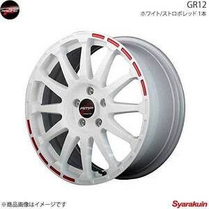 RMP RACING/GR12 オーリス 180系(HV/1.8RS) アルミホイール 4本セット【17×7J 5-114.3 INSET48 ホワイト/ストロボレッド】