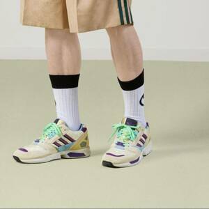 定価14万新品未使用GUCCI adidas　ZX8000 コラボスニーカー 7 1/2 26cm グッチアディダスsneaker 7ハーフベージュ