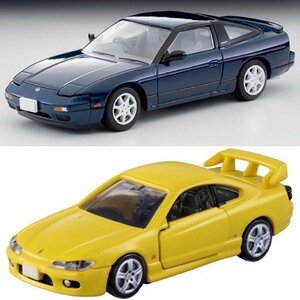 日産180SX TYPE-II スペシャルセレクション装着車（紺）91年式　トミカプレミアム日産 シルビア (S15)SET