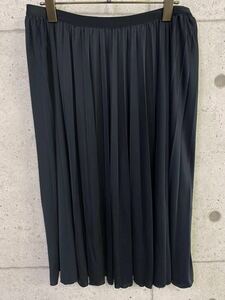 大人な女性に！ 日本製 UNSPECK アンスペック スカート プリーツ 膝丈 黒 レディース フリーサイズ 状態良好 新規×