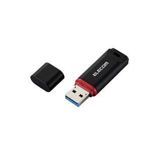 エレコム USBメモリー USB3.2(Gen1)対応 キャップ式 データ復旧サービス付 64GB ブラック MF-DRU3064GBKR /l