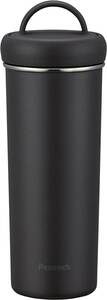 新品 送料無 ピーコック マグボトル 水筒 500ml 保温 保冷 タンブラーボトル 広口 ハンドル マグボトル ダークグレー AEB-50 HD ブラック系