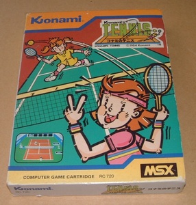 即決【MSX】コナミのテニス（箱・説明書付き）【Konami】